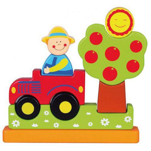 Illustration de : Puzzle 3D magnétique La ferme - Sapinmalin