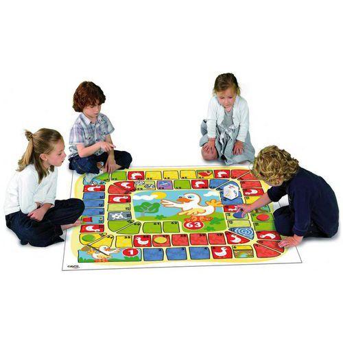 Illustration de : Tapis jeu de l'oie en plastique