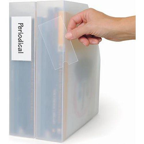 Illustration de : Porte-étiquette 46 x 75 mm - Djois made by Tarifold