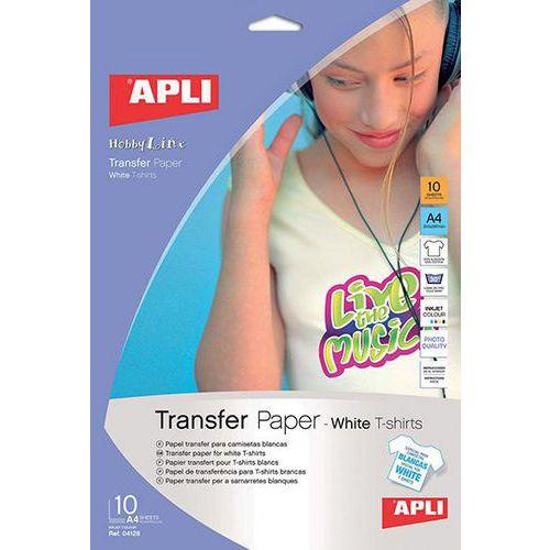 Illustration de : Feuille papier transfert A4 - Apli