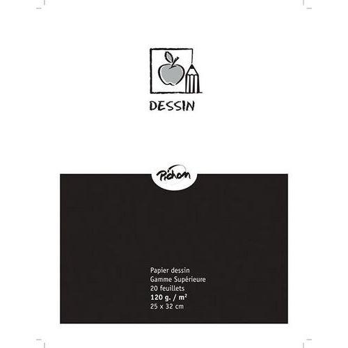 Illustration de : Pochette 20 feuilles dessin blanc 120 g 25 x 32 - Pichon