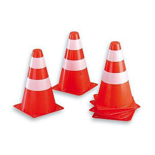 Illustration de : Cône à bande blanche