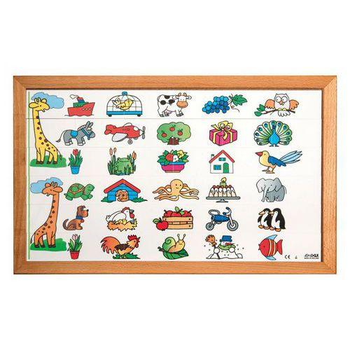 Illustration de : Puzzle domino des moitiés