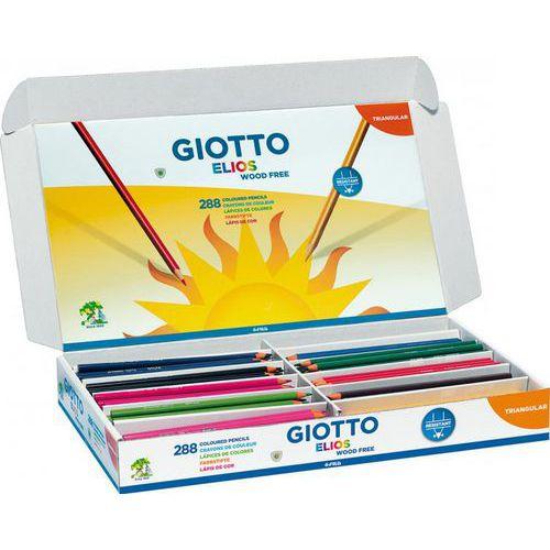 Illustration de : Schoolpack 288 crayons 18 cm elios omyacolor - Giotto