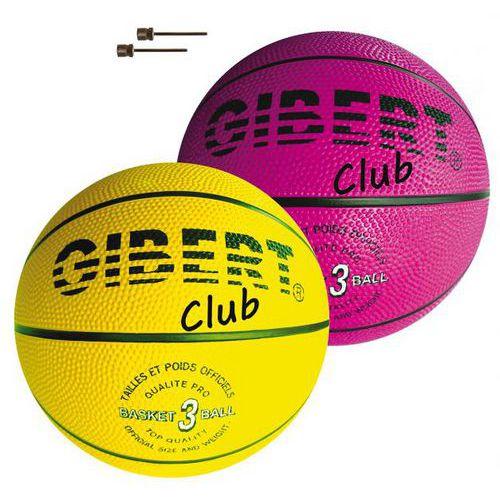 Illustration de : Lot 2 ballons de basket Club T3 minime