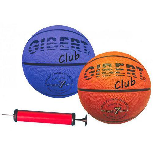 Illustration de : Lot de 2 ballons de basket Club T7 senior