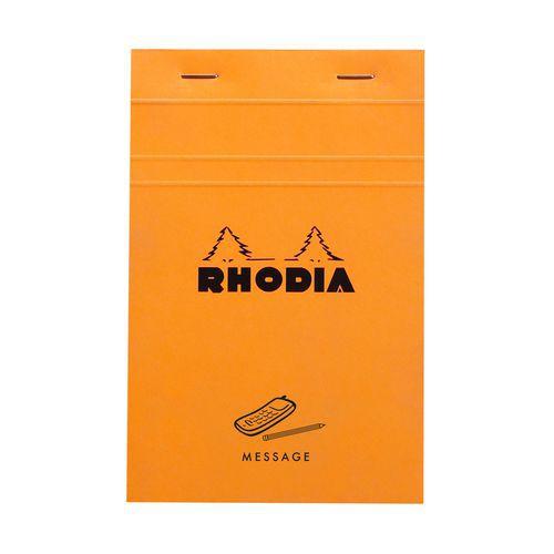 Illustration de : Bloc agrafé pré-imprimé message - Rhodia