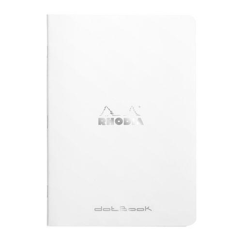 Illustration de : Cahier blanc piqué réglure dot - Rhodia