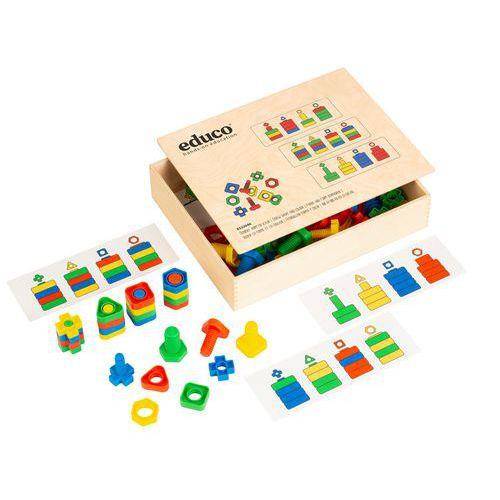 Illustration de : Visser la forme et la couleur - Educo