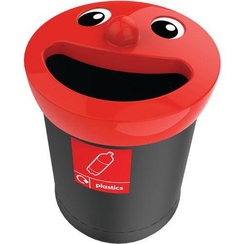 Illustration de : Poubelle Smiley Face 52L Plastiques_Vepabins