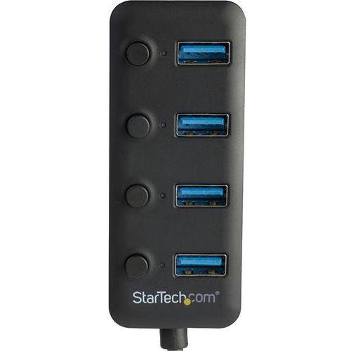 Illustration de : Hub USB 3.0 à 4 ports avec interrupteurs + alimentation StarTech(2)