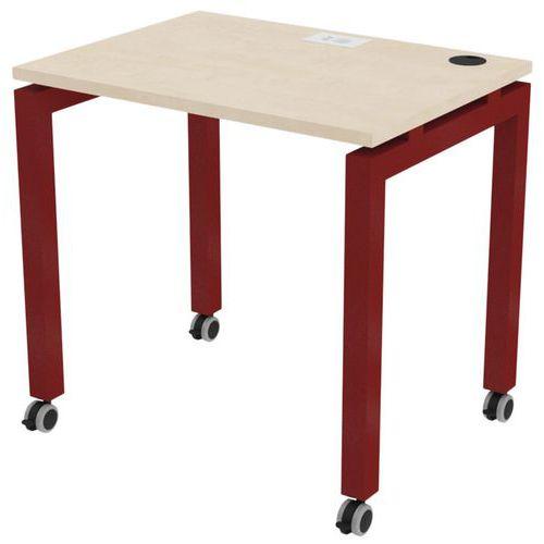 Illustration de : Poste écran Arcade mobile mélaminé avec recharge