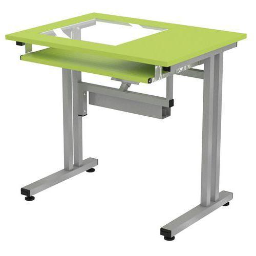 Illustration de : Poste informatique scolaire Mini pour écran encastré à gauche