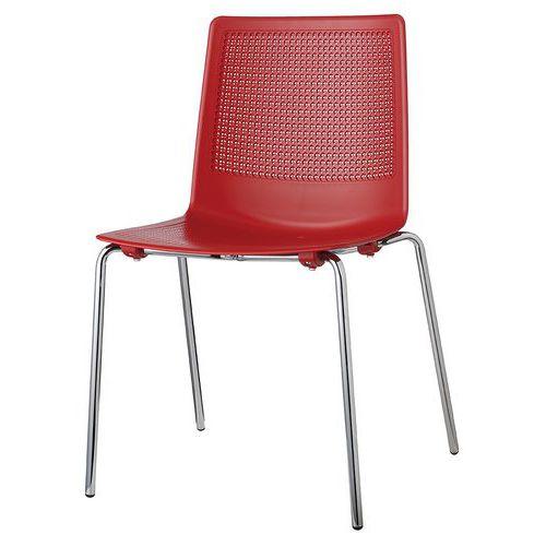 Illustration de : Lot de 2 chaises PERFY 4 pieds GGI