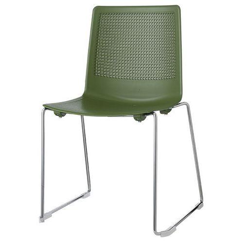 Illustration de : Lot de 2 chaises PERFY pied traîneau GGI