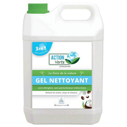 Illustration de : Action Verte savon mains corps et cheveux coco - Bidons ou Flacons