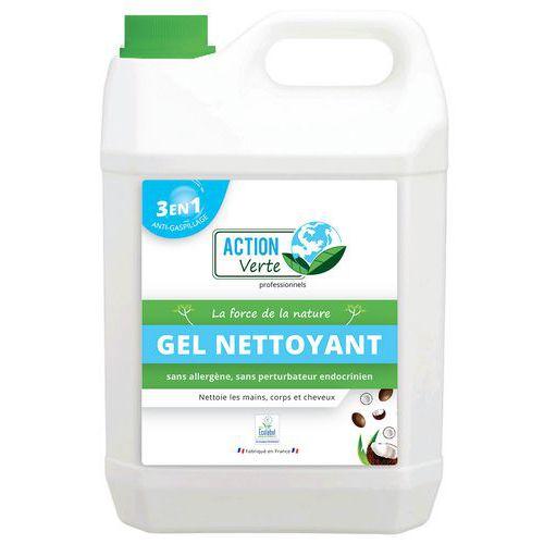 Illustration de : Action Verte savon mains corps et cheveux coco - Bidons ou Flacons