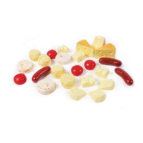 Illustration de : Sachet de 24 mini-fromages et saucisses