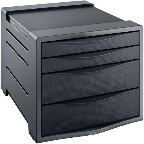 Illustration de : Bloc de classement 4 tiroirs - VIVIDA - Esselte