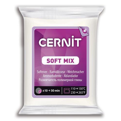 Illustration de : Bloc pâte polymère Soft mix 56g - Cernit