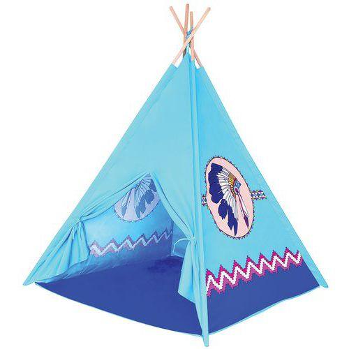 Illustration de : Tente toile polyester motif Indien