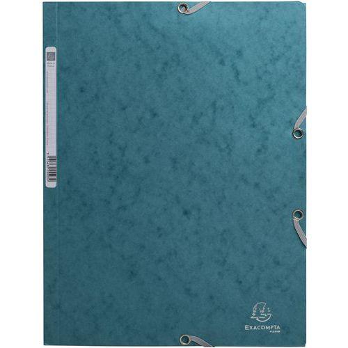 Illustration de : Chemise à élastiques 3 rabats en carte lustrée Skandi - Exacompta