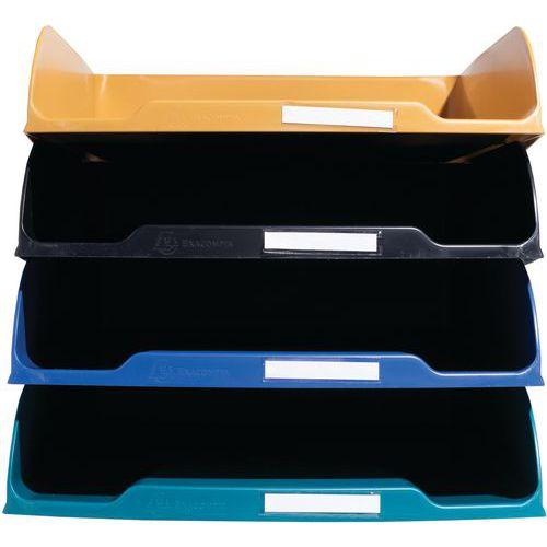 Illustration de : Corbeille à courrier Combo Styli Neo Deco - Lot de 4 - Exacompta