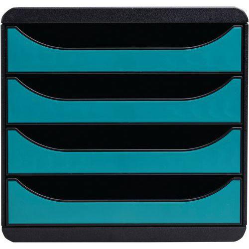 Illustration de : Module de classement à 4 tiroirs Big Box Skandi - Exacompta