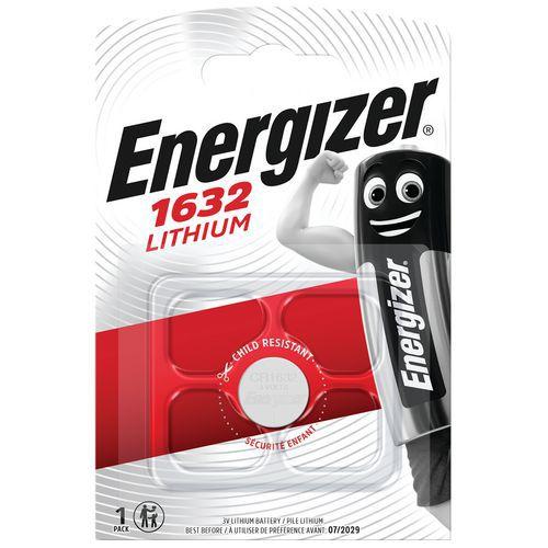 Illustration de : Pile bouton Lithium CR 1632 - Energizer
