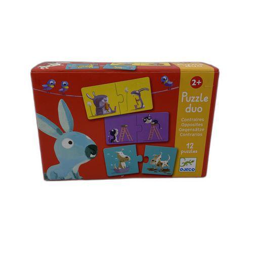 Illustration de : Puzzle duo - Les contraires - Reconditionné - Djeco