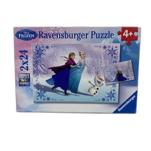 Illustration de : Puzzle - Disney Frozen - 2x24 pièces - Reconditionné - Ravensburger