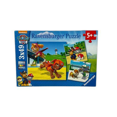Illustration de : Puzzle - Paw Patrol - 3x49 pièces 2015 Reconditionné - Ravensburger