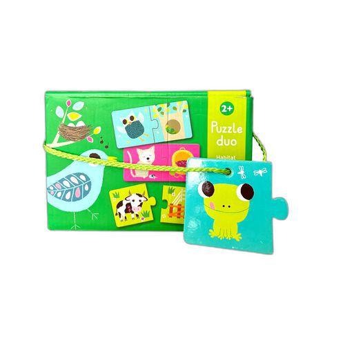 Illustration de : Puzzle Duo - Habitat - 10 pièces - Reconditionné - Djeco
