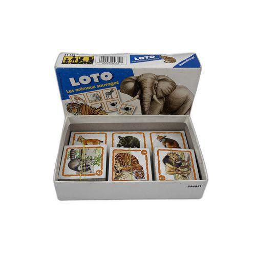 Illustration de : Loto les animaux sauvages - Reconditionné - Ravensburger