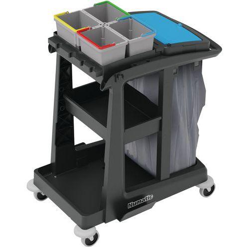 Illustration de : Chariot ultra-compact pour lavage des sols, collecteur 120L