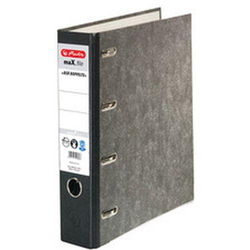 Illustration de : Classeur marbré 4 anneaux maX.file nature