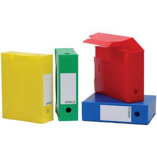 Illustration de : Boîtes darchives, PP, 100 mm, assorti