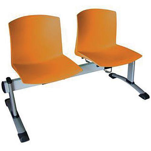 Illustration de : Banquette poutre coque polypropylène  Pool