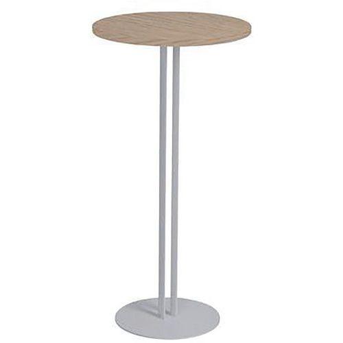 Illustration de : Mange-debout Roxane piètement 2 tubes Ø 60 cm