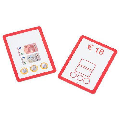 Illustration de : Lot de 25 cartes pour la monnaie
