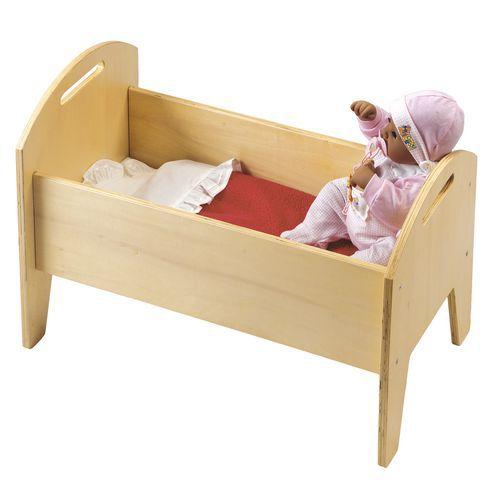 Illustration de : Lit de poupée en bois - Educo