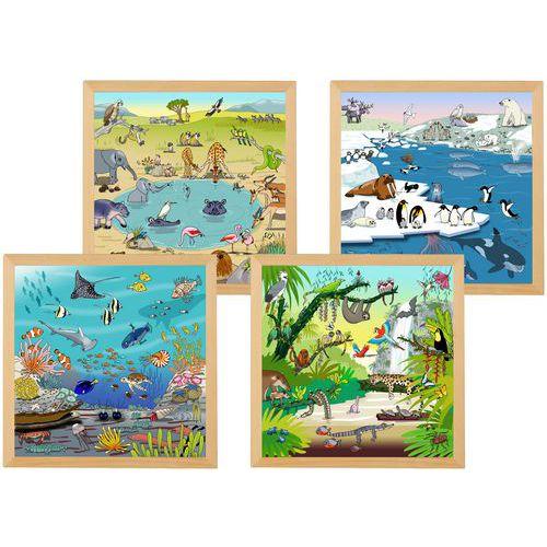 Illustration de : Puzzles de vocabulaire - ensemble de 4 - Educo