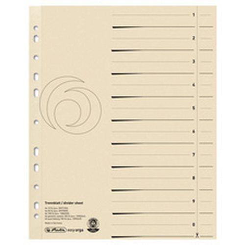 Illustration de : Intercalaires, A4 extra large, en carte lustrée