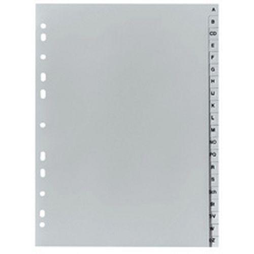 Illustration de : Intercalaires en plastique, A-Z