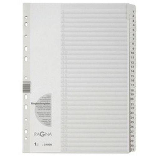 Illustration de : Intercalaires numériques en carton, avec couverture, A4