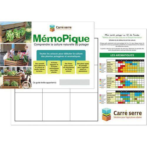 Illustration de : Ensemble 2 tours potagères et panneau d'affichage Carre Serre