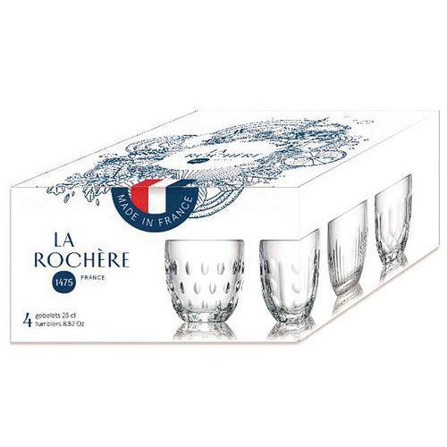 Illustration de : Lot de 4 gobelets-Troquet-La Rochere