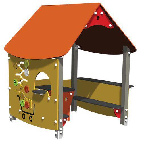 Illustration de : Maisonnette avec toit L'épicerie alu - Manutan Expert