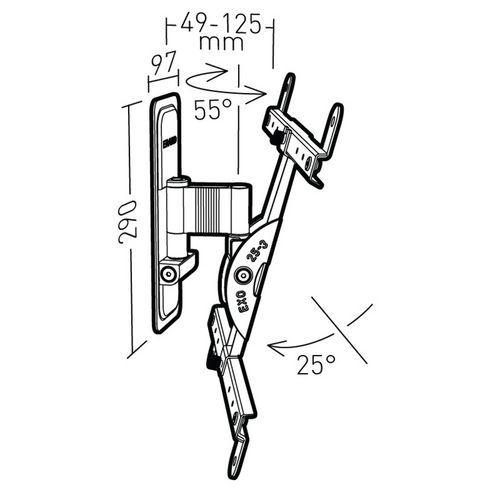 Illustration de : Support écran mural EXO 400TW1 - Erard Pro