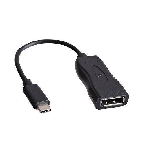 Illustration de : Adaptateur USB-C vers 1 DisplayPort noir V7